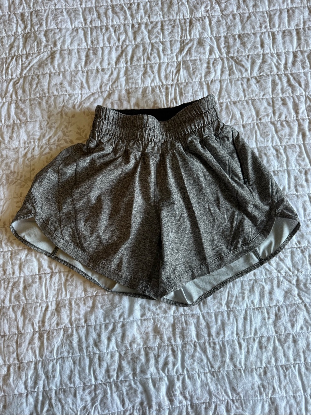 lululemon athletica Heathered Gray Athletic Shorts